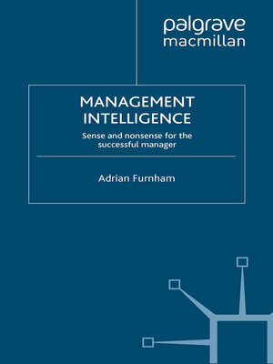 cover image of Management Intelligence